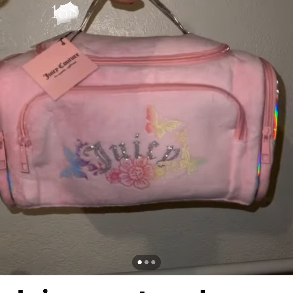 Juicy Couture Pink Weekender Travel overnight duffel Bag👛🩷IncludesToiletryBottle